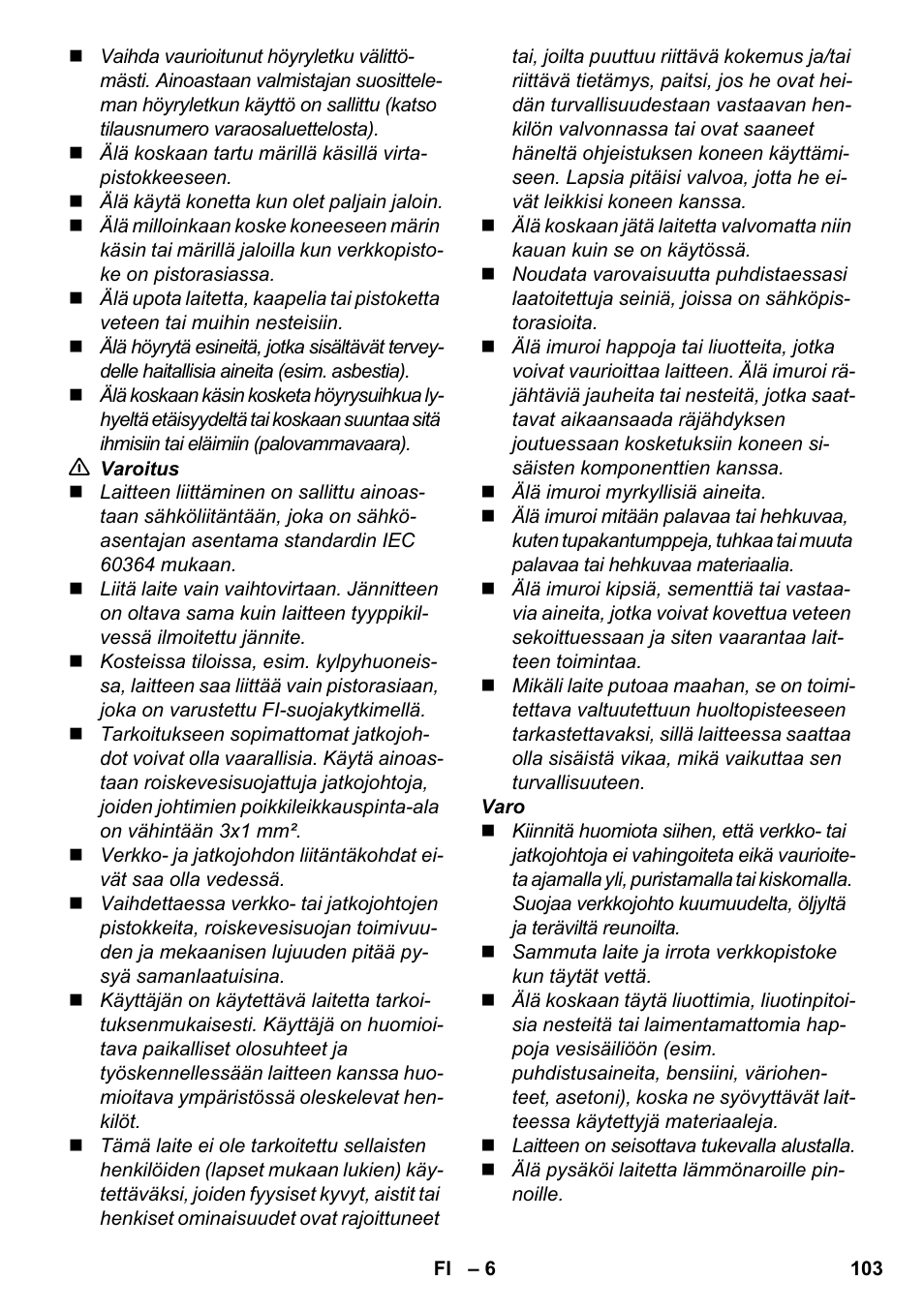 Karcher SV 1902 User Manual | Page 103 / 284