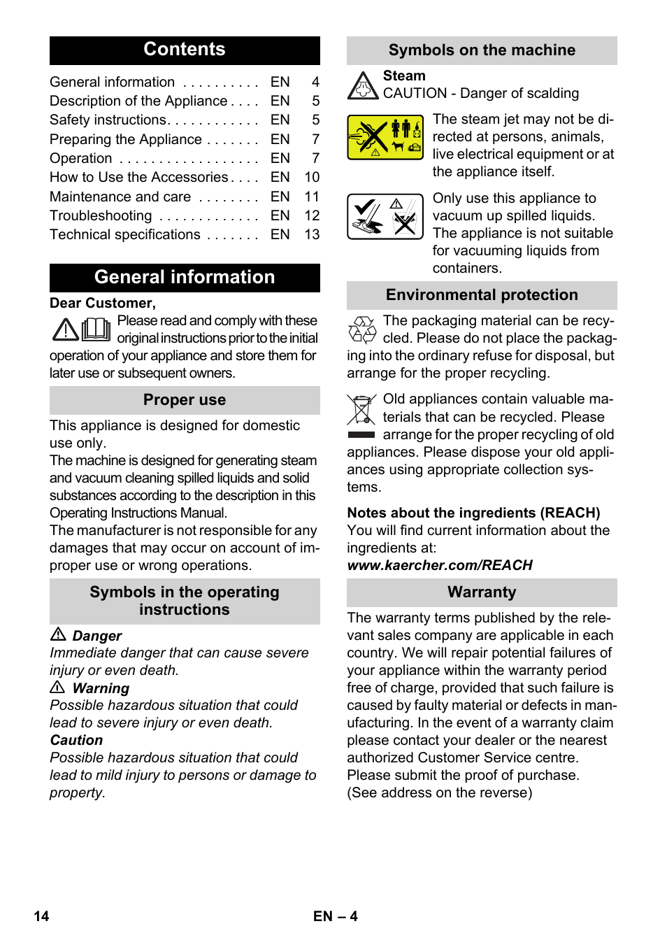 Karcher SV 1902 User Manual | Page 14 / 284