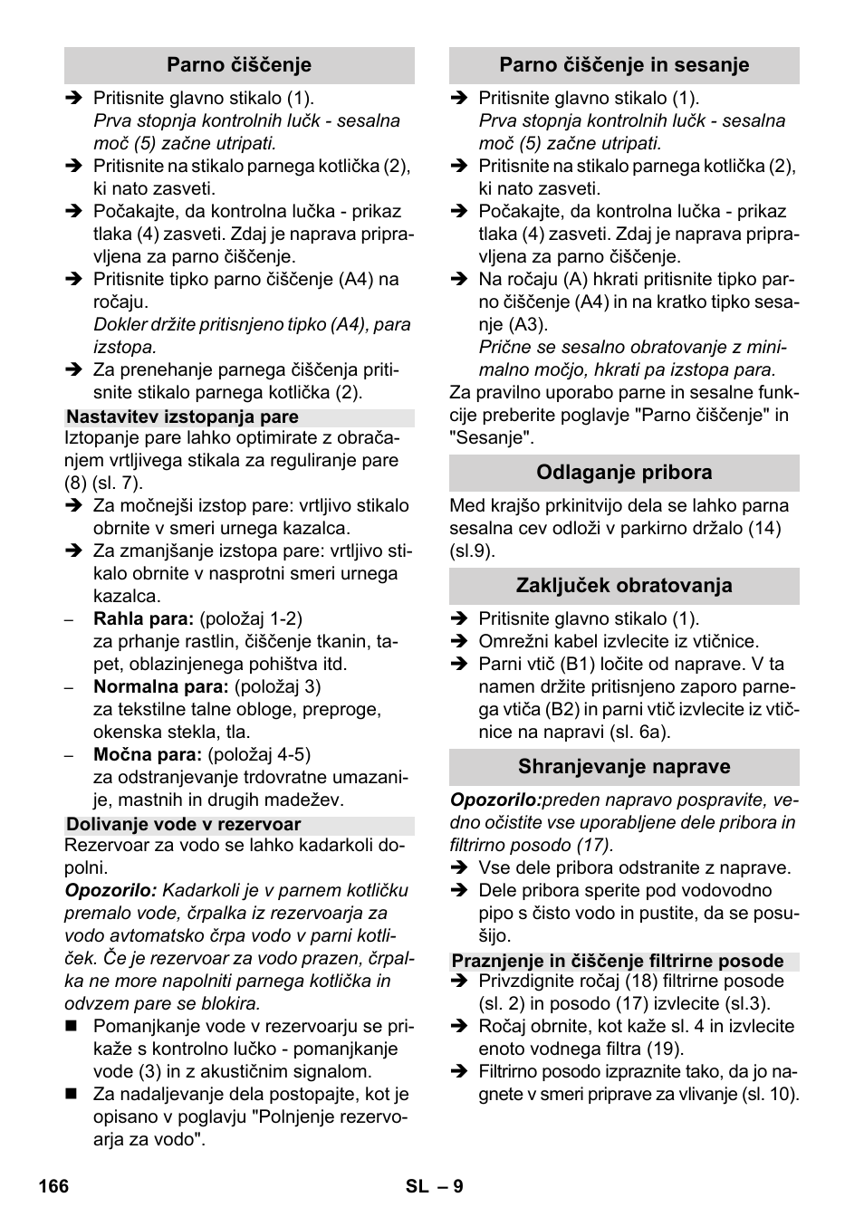 Karcher SV 1902 User Manual | Page 166 / 284