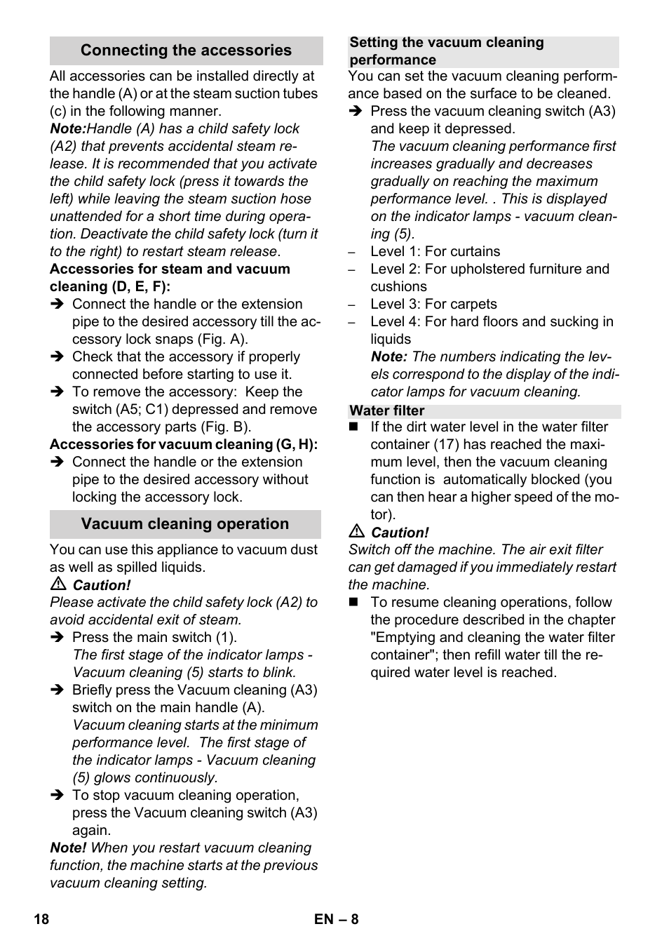 Karcher SV 1902 User Manual | Page 18 / 284