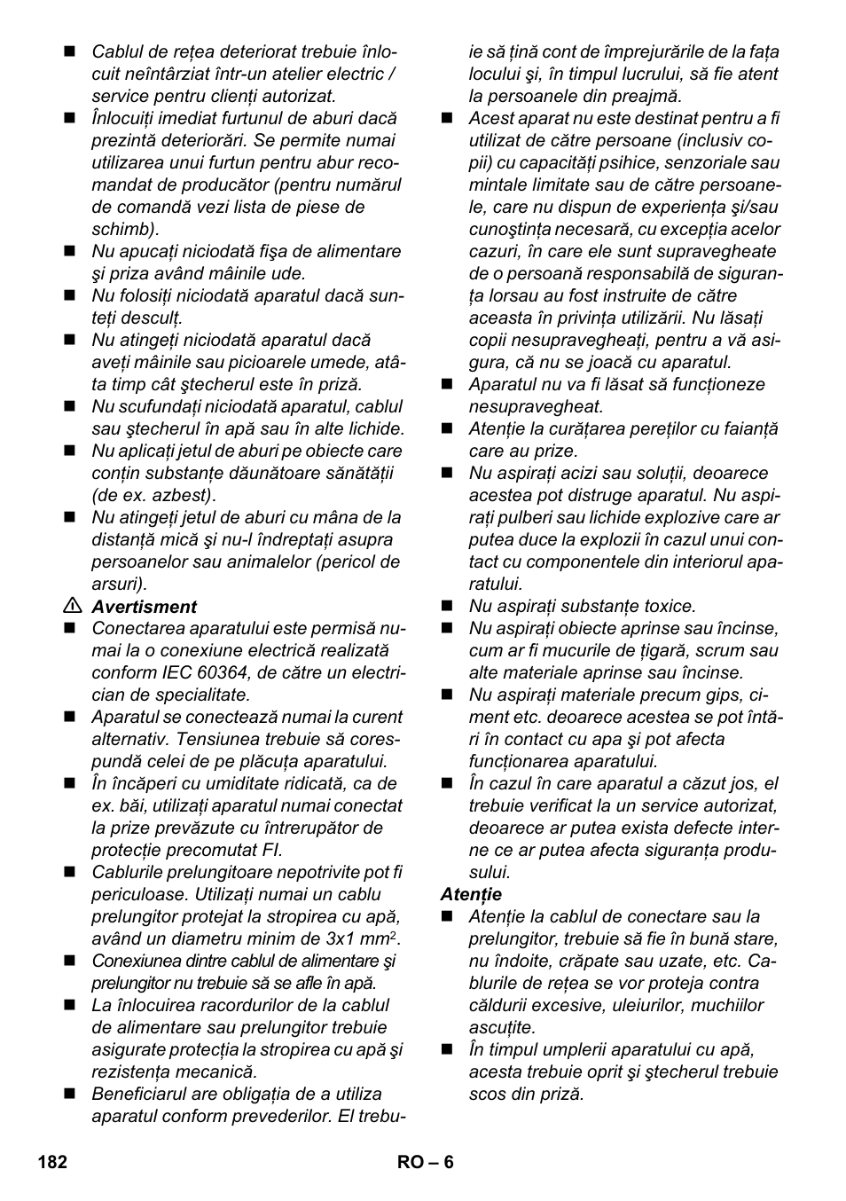 Karcher SV 1902 User Manual | Page 182 / 284