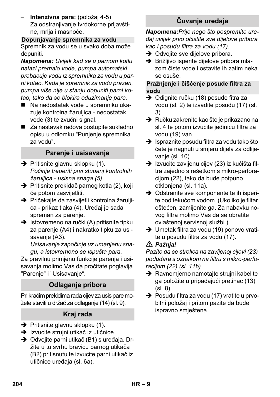 Karcher SV 1902 User Manual | Page 204 / 284