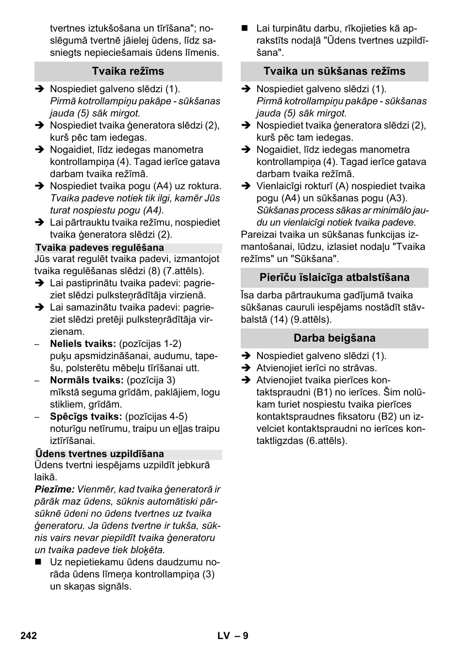 Karcher SV 1902 User Manual | Page 242 / 284