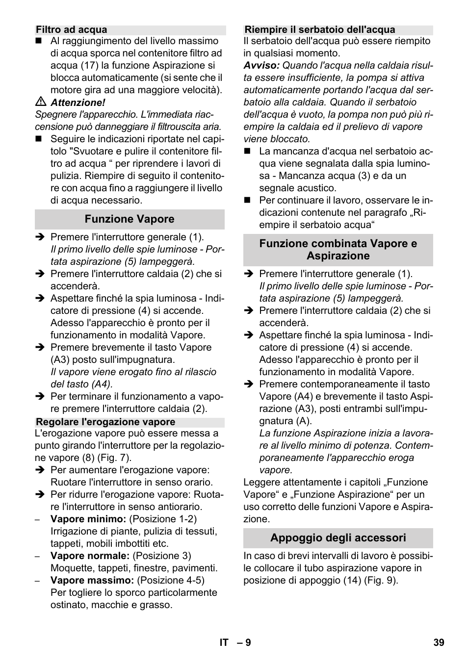 Karcher SV 1902 User Manual | Page 39 / 284