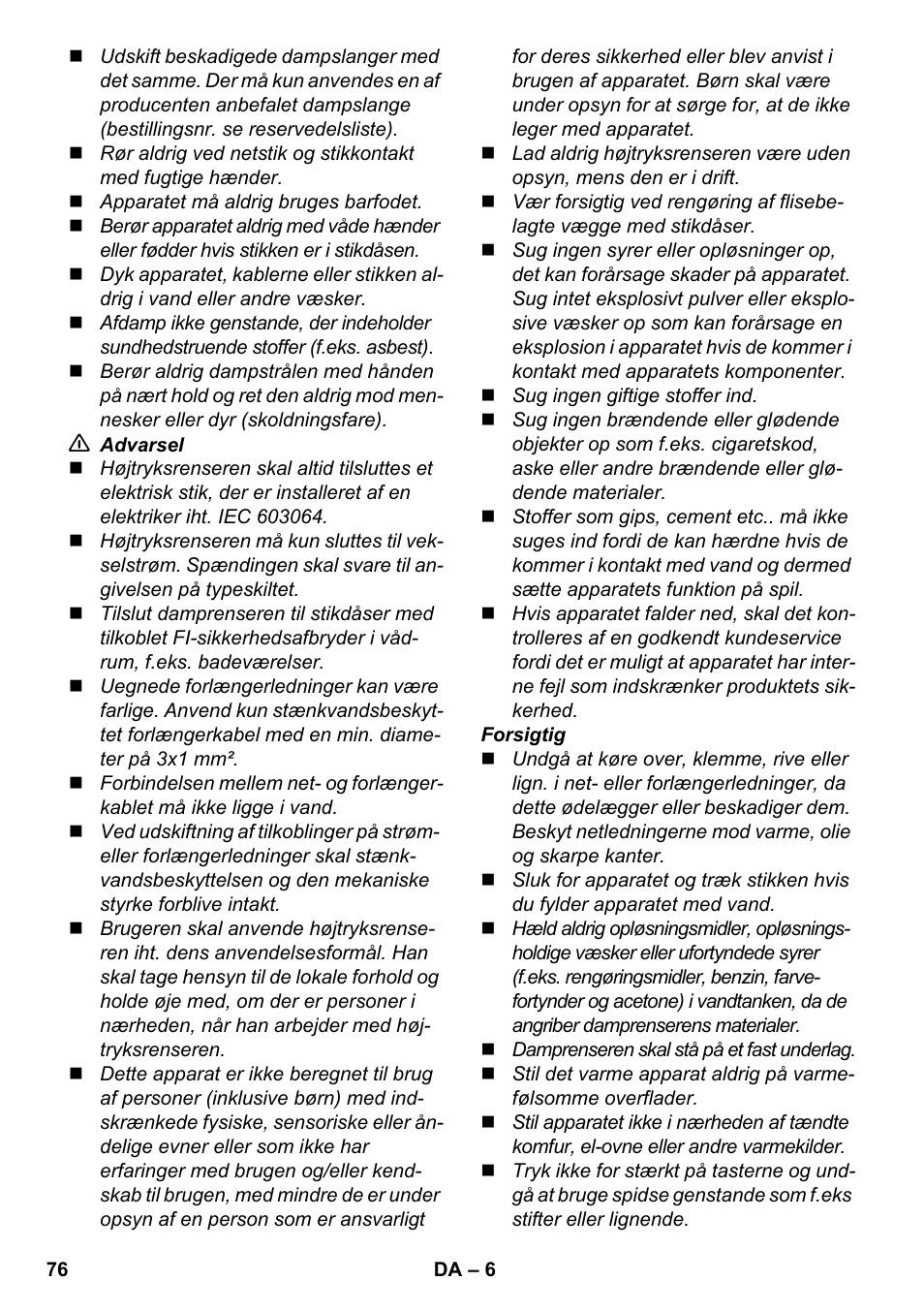Karcher SV 1902 User Manual | Page 76 / 284