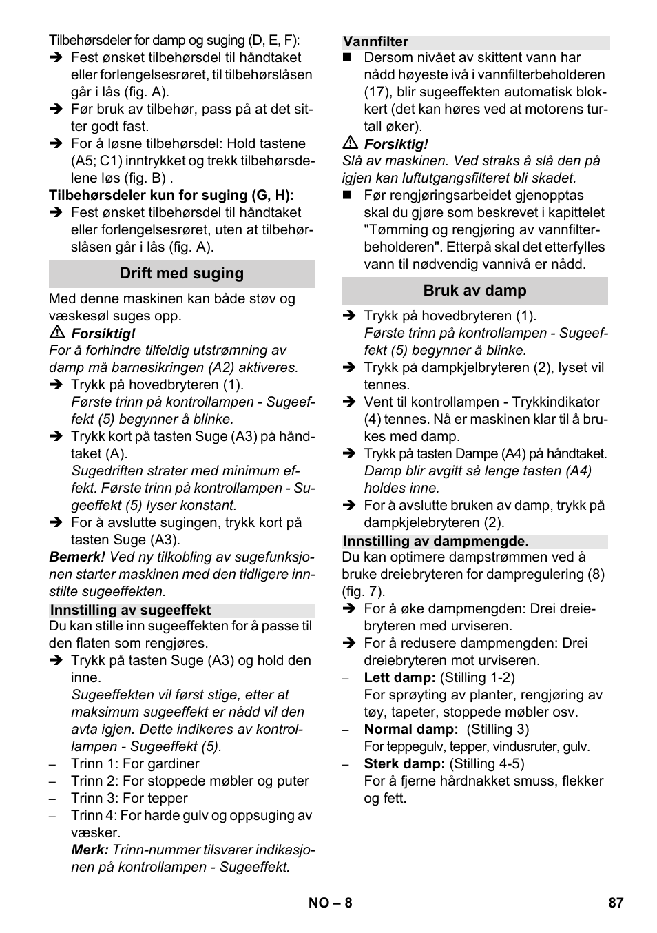 Karcher SV 1902 User Manual | Page 87 / 284