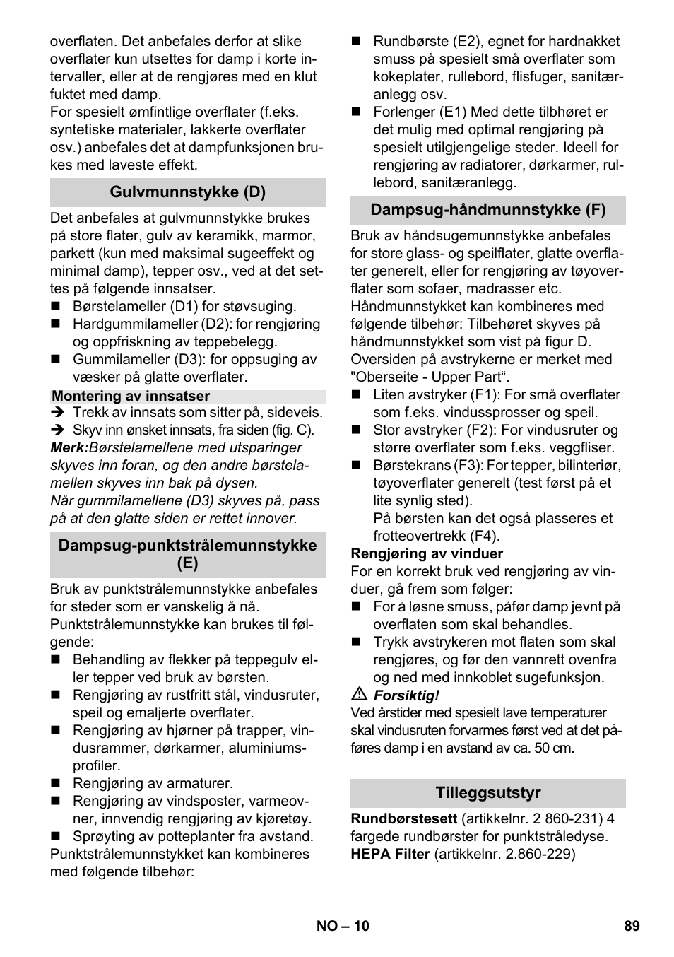 Karcher SV 1902 User Manual | Page 89 / 284