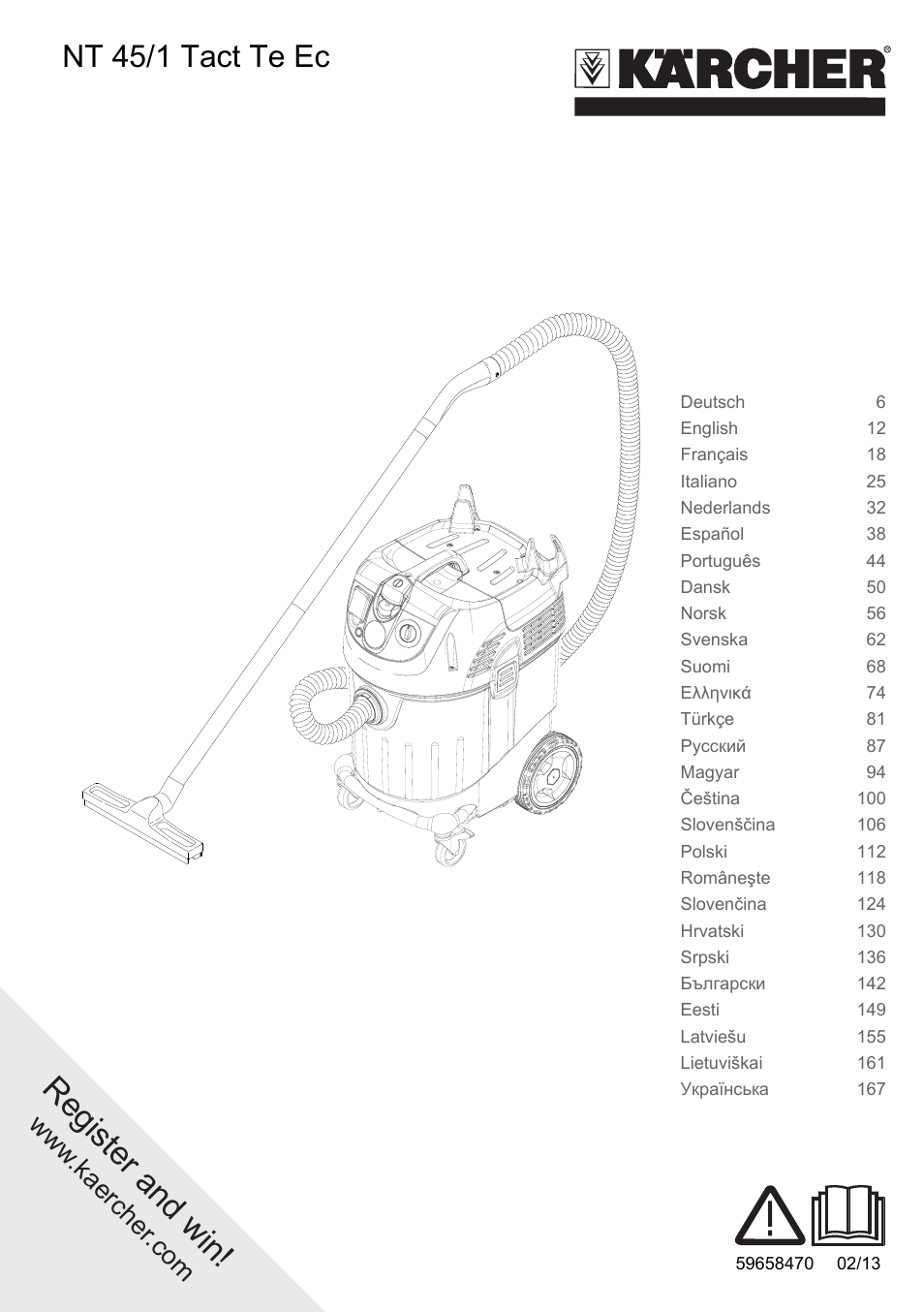 Karcher NT 45-1 Tact Te Ec User Manual | 180 pages