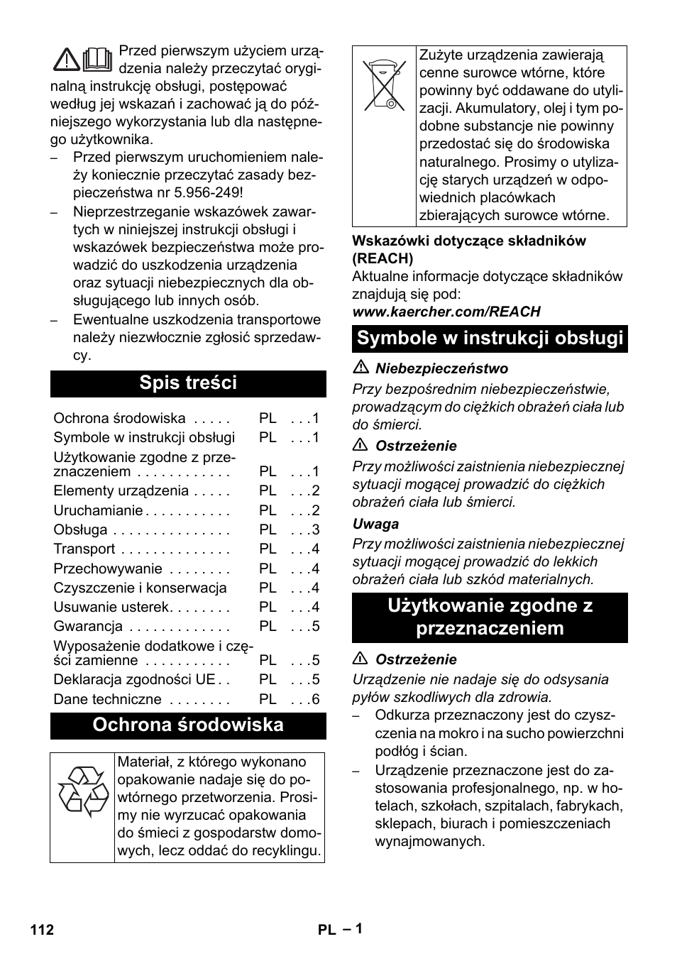 Karcher NT 45-1 Tact Te Ec User Manual | Page 112 / 180