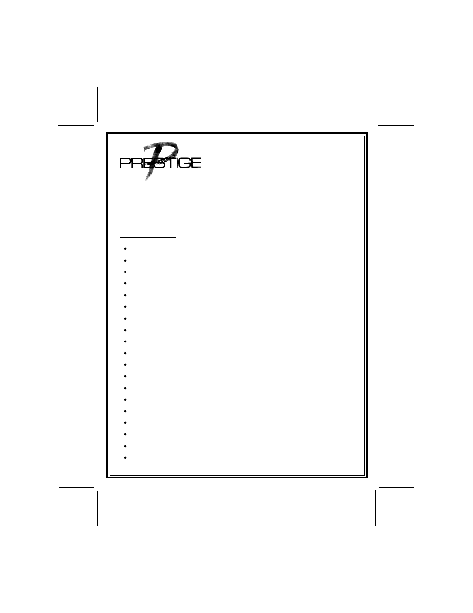 Audiovox Prestige 128-8110 User Manual | 2 pages
