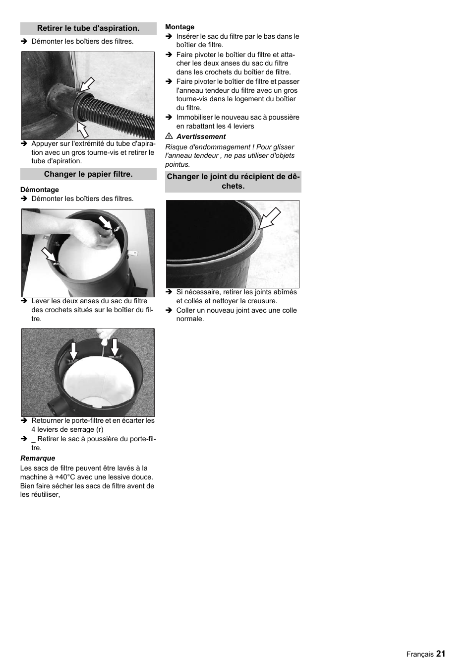Karcher SB-Sauger Aspiratore self service MONO User Manual | Page 21 / 164