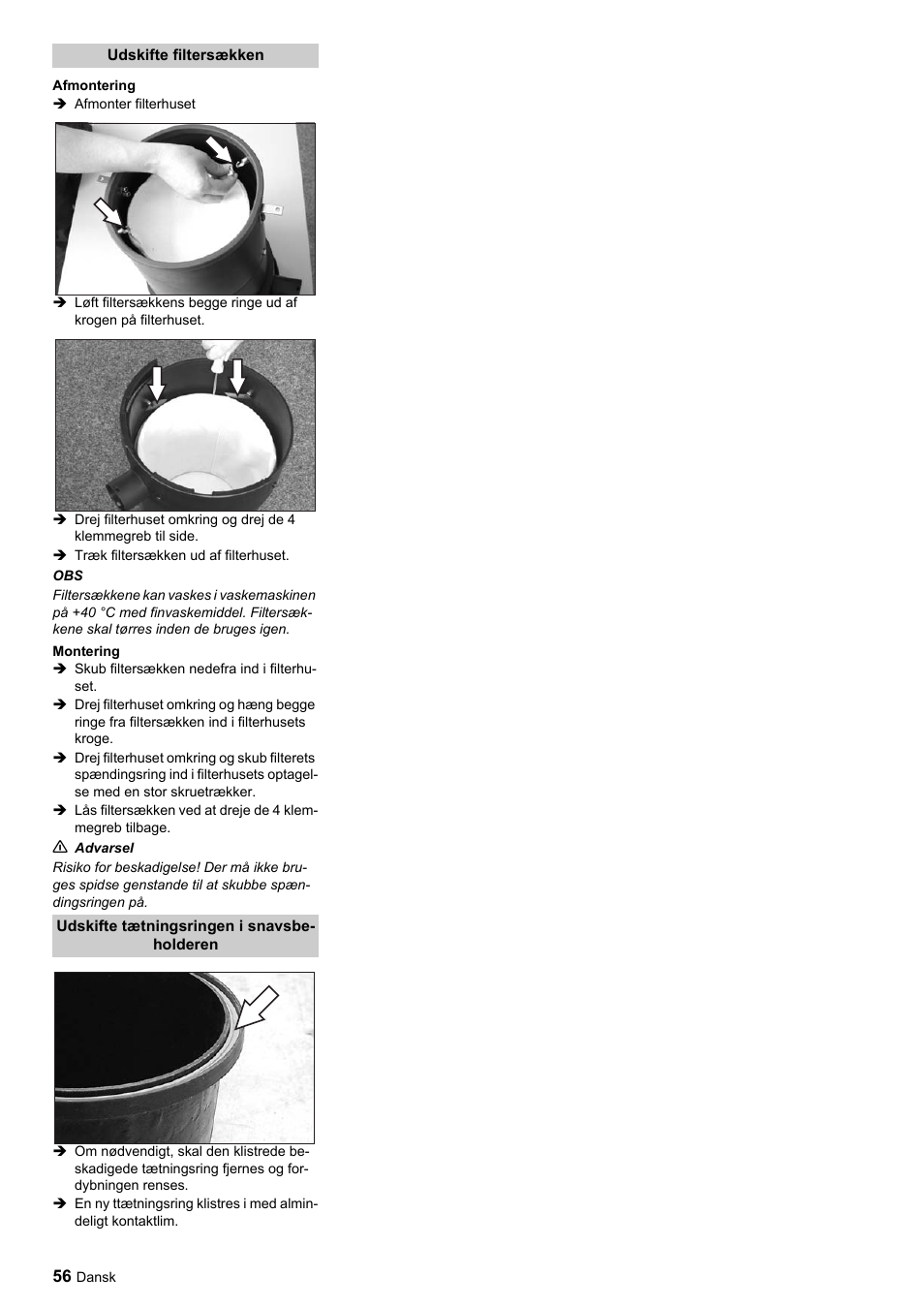 Karcher SB-Sauger Aspiratore self service MONO User Manual | Page 56 / 164