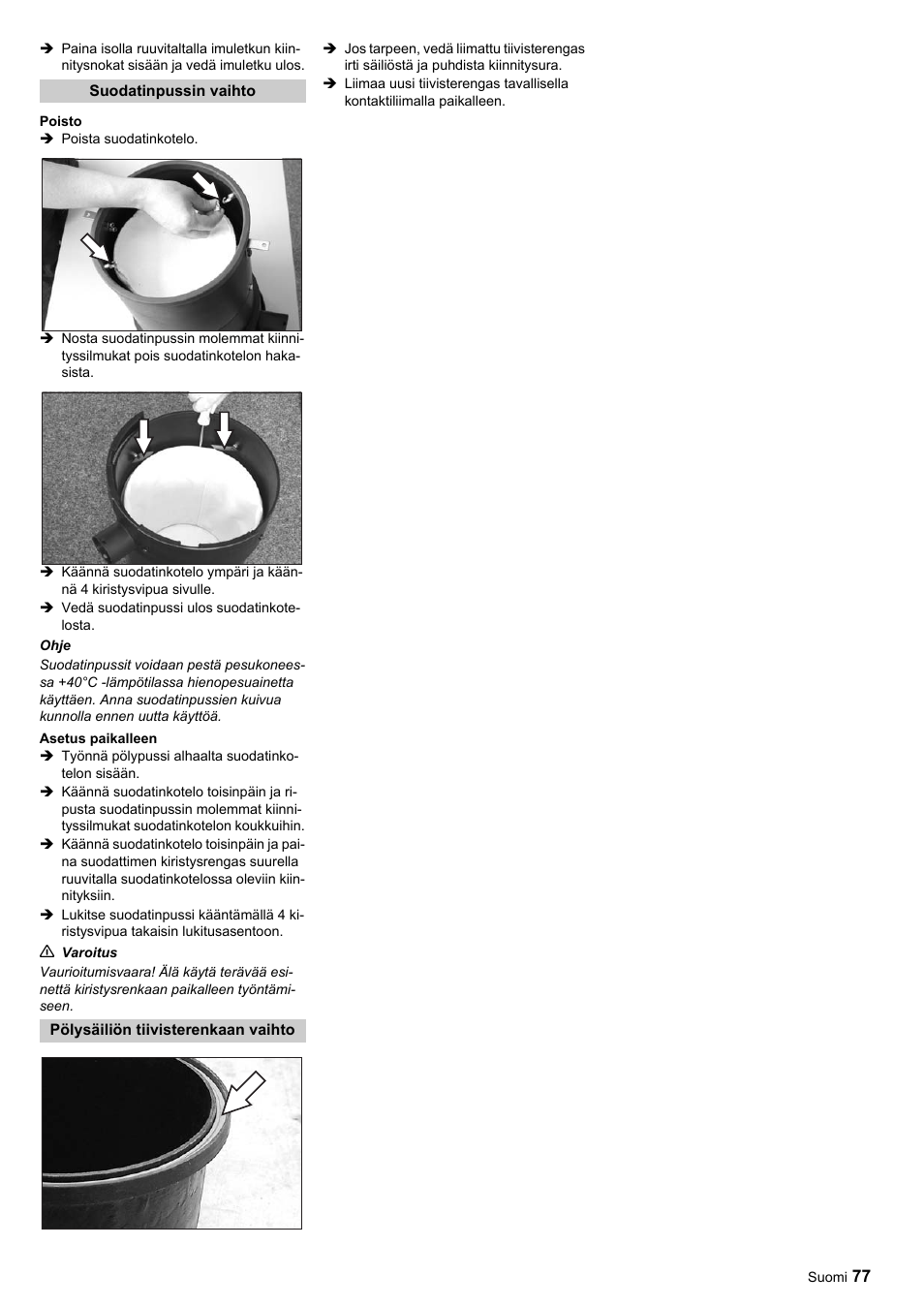 Karcher SB-Sauger Aspiratore self service MONO User Manual | Page 77 / 164