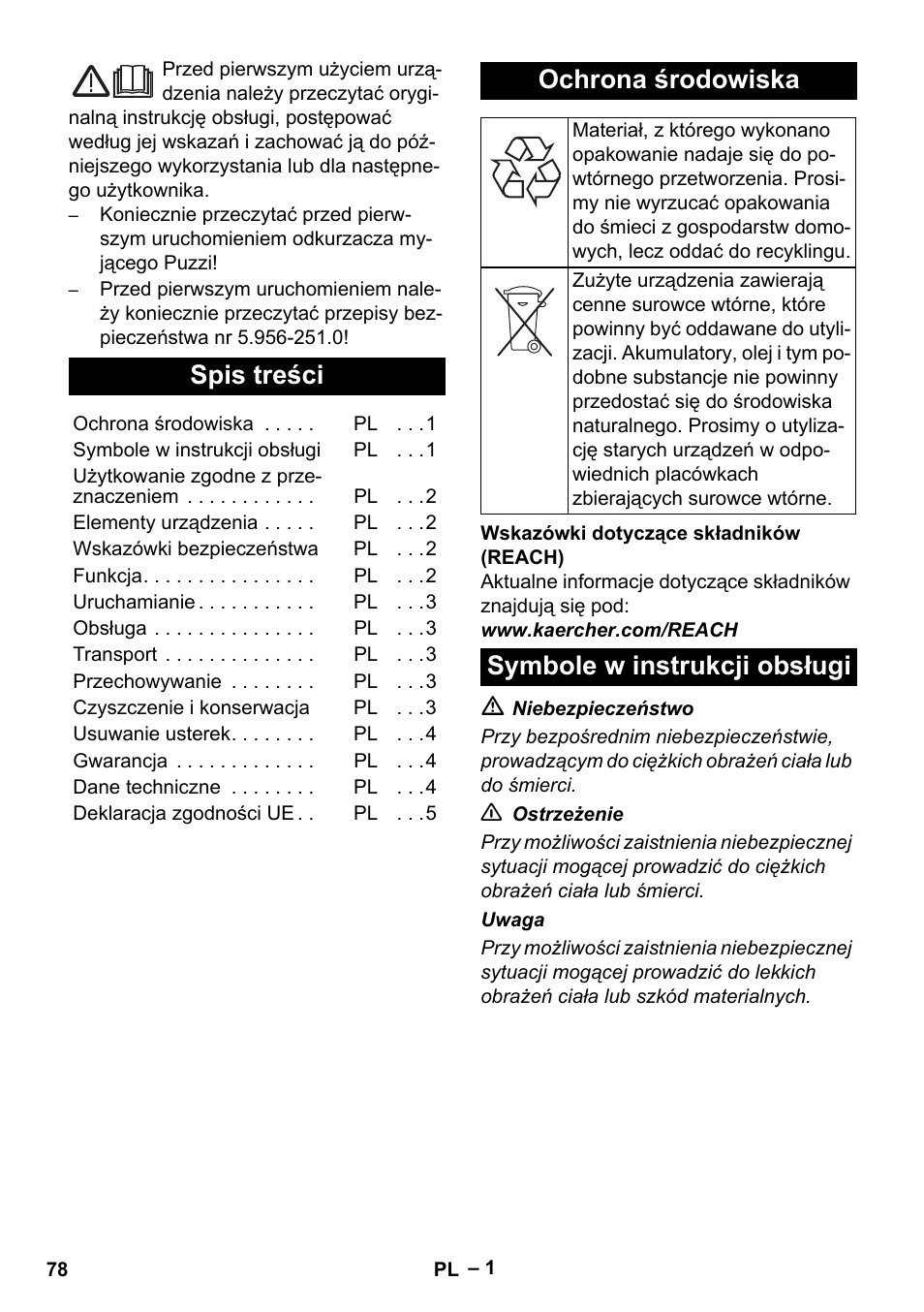 Karcher PW 30-1 User Manual | Page 78 / 128