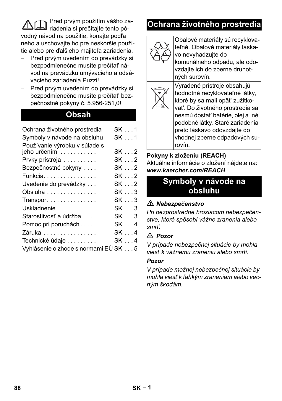 Karcher PW 30-1 User Manual | Page 88 / 128