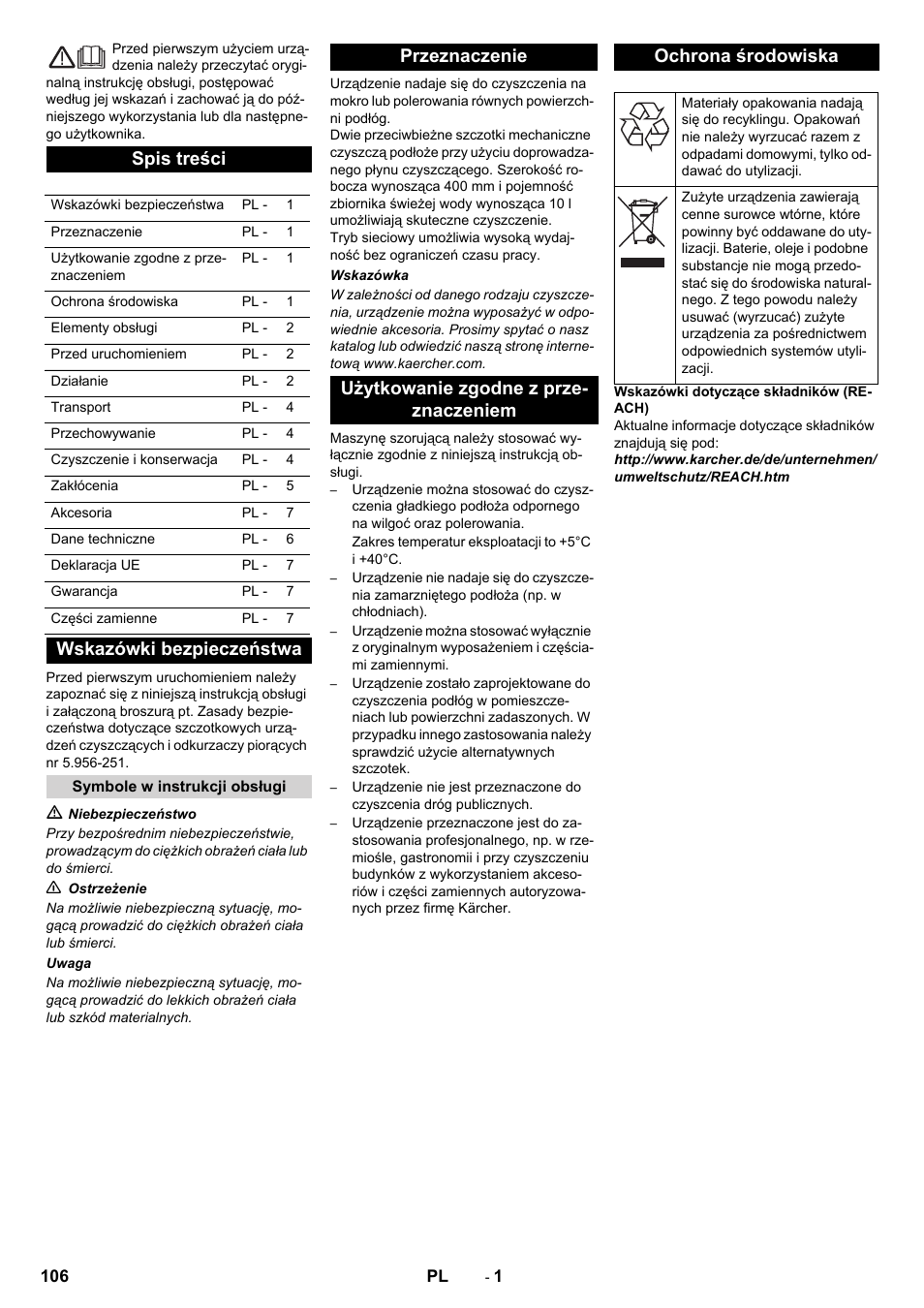 Karcher BRS 40-1000C EU User Manual | Page 106 / 168