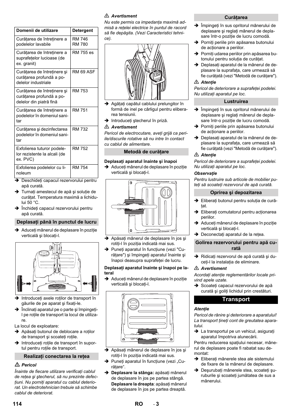 Transport | Karcher BRS 40-1000C EU User Manual | Page 114 / 168