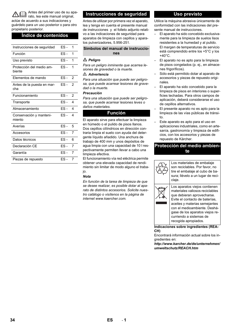 Karcher BRS 40-1000C EU User Manual | Page 34 / 168