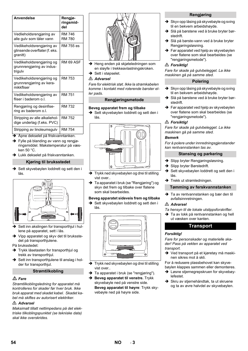 Transport | Karcher BRS 40-1000C EU User Manual | Page 54 / 168