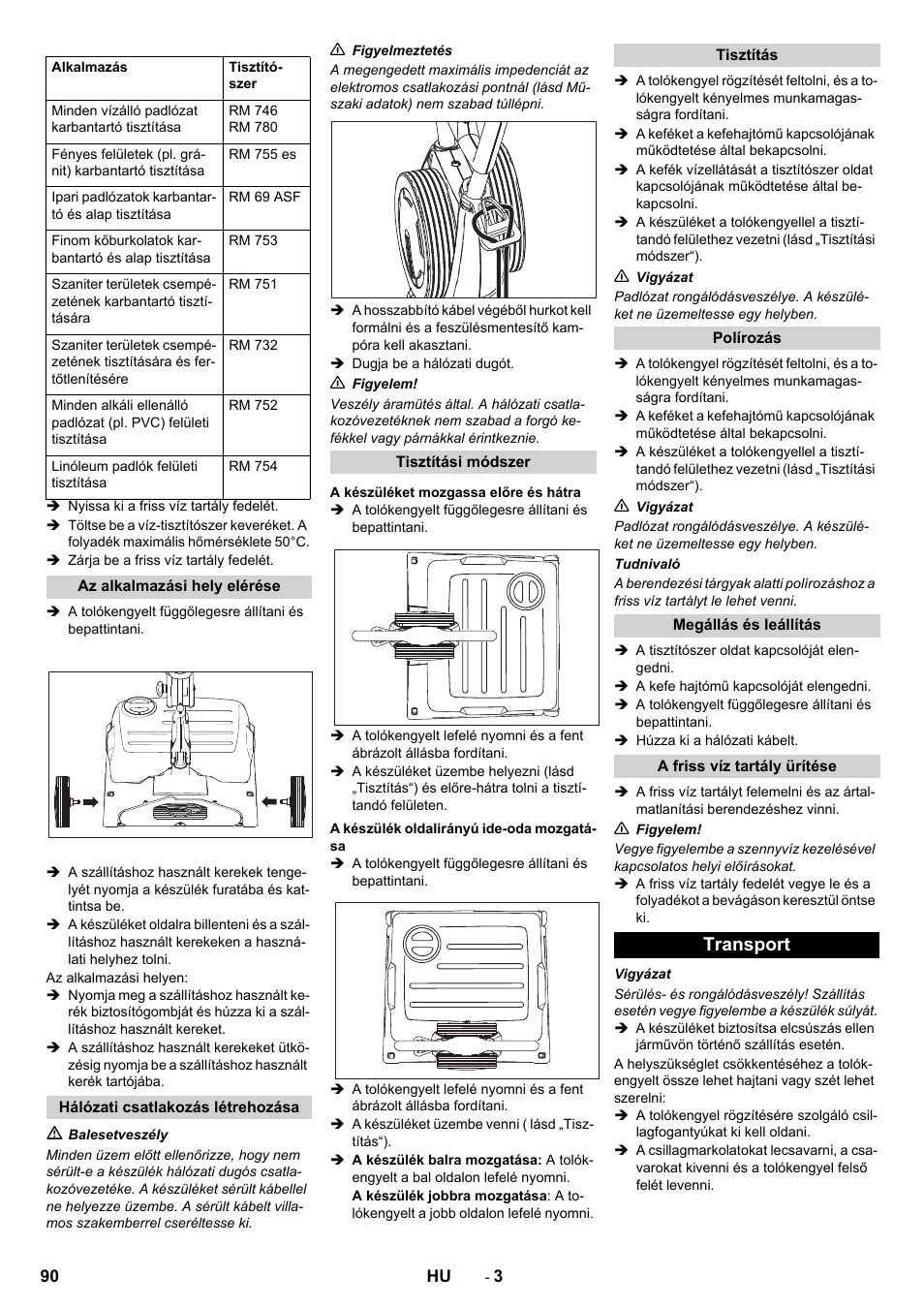 Transport | Karcher BRS 40-1000C EU User Manual | Page 90 / 168