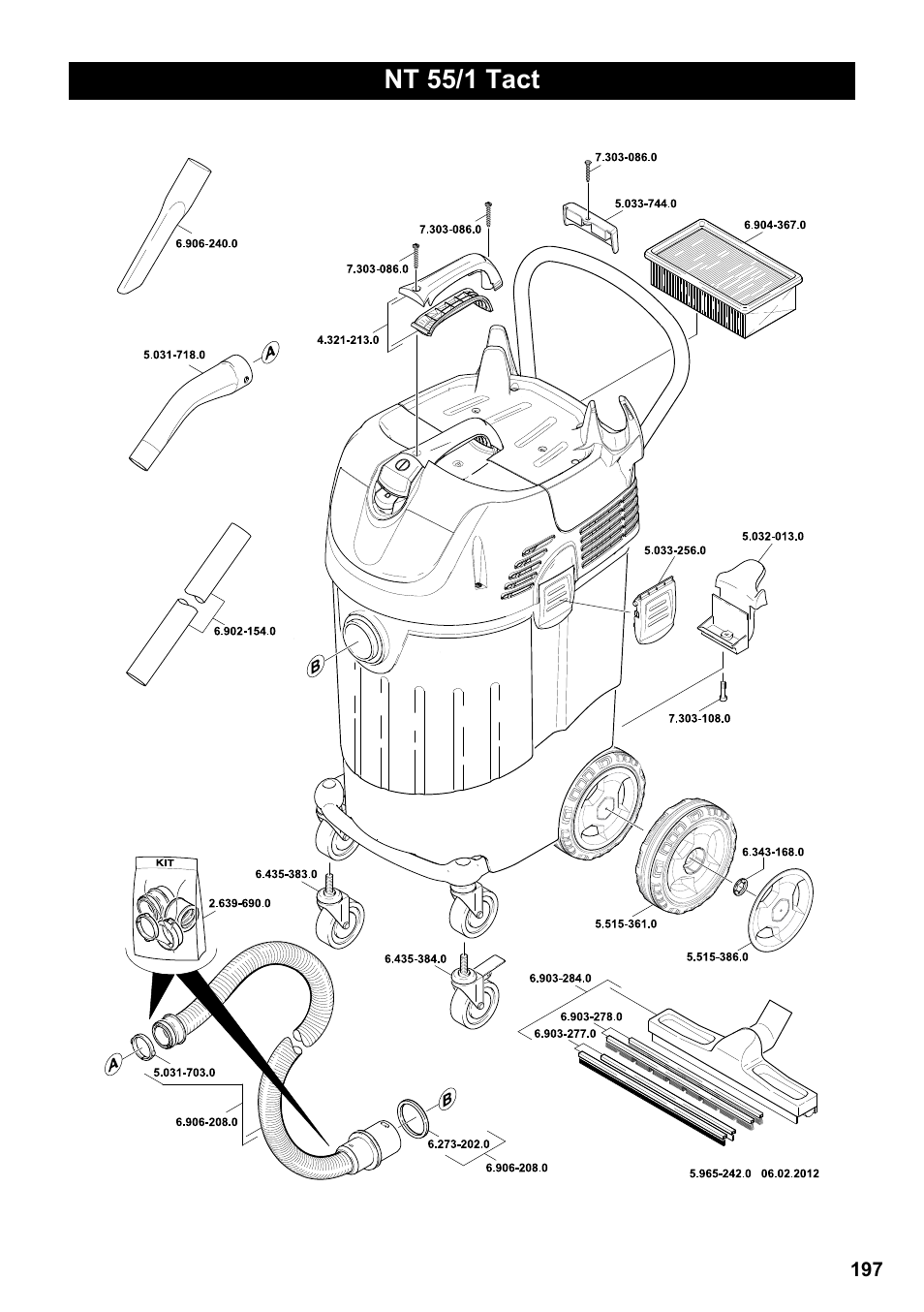 Nt 55/1 tact | Karcher NT 55-1 Tact Te User Manual | Page 197 / 200