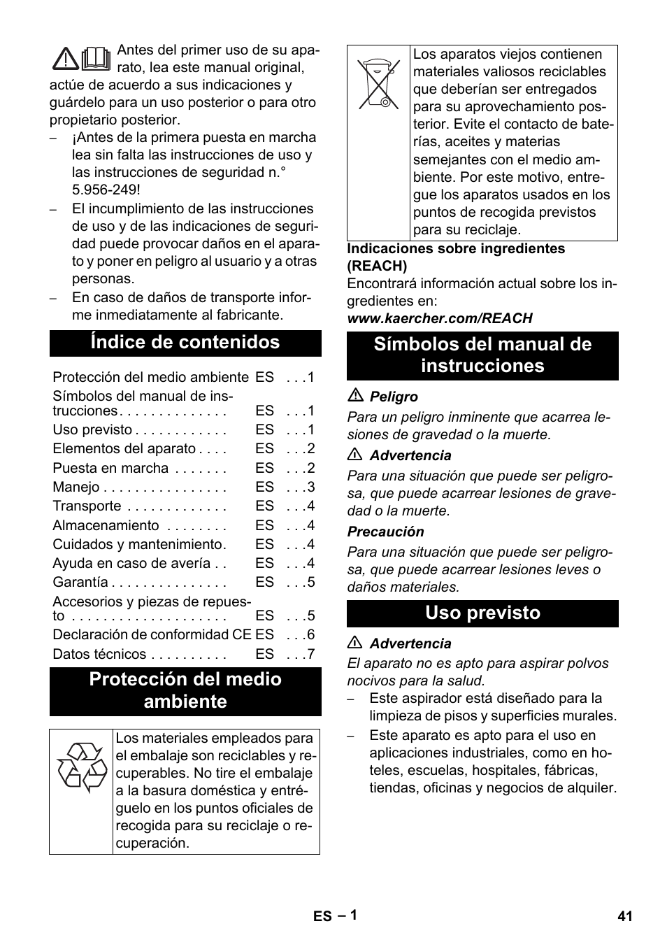 Karcher NT 55-1 Tact Te User Manual | Page 41 / 200