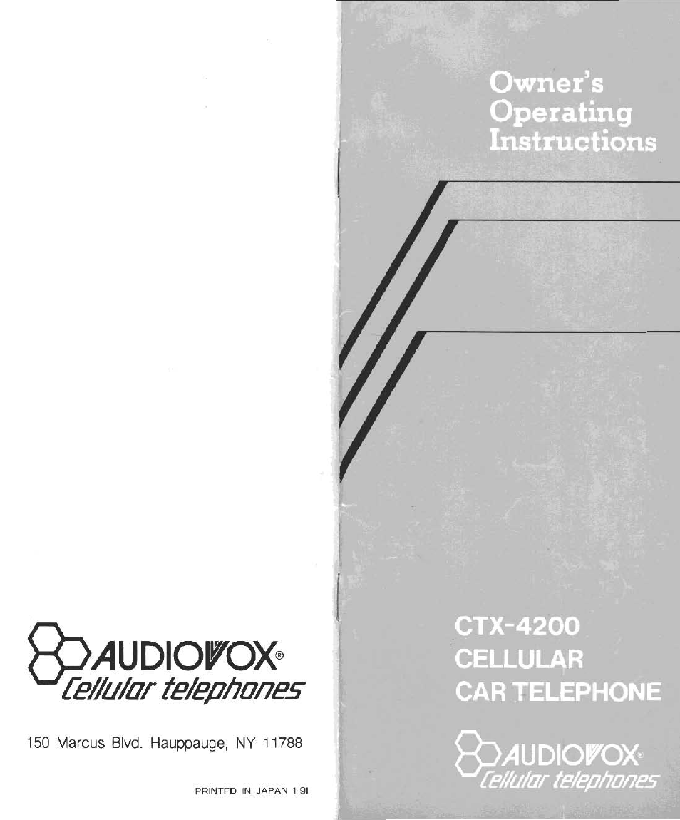 Audiovox CTX-4200 User Manual | 18 pages
