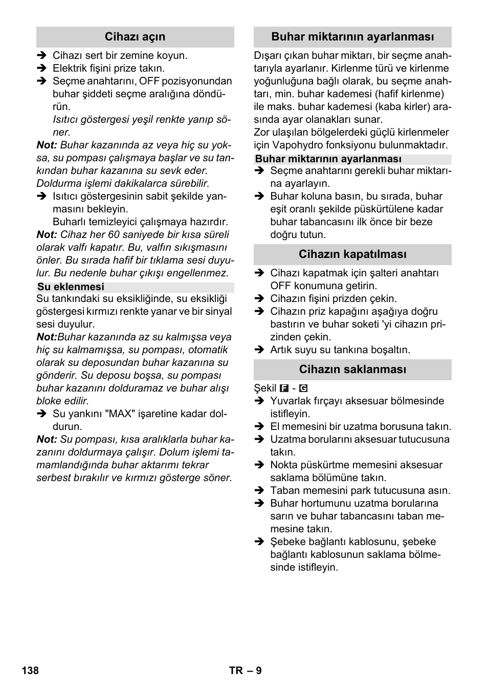 Karcher SC 5-800 C EU User Manual | Page 138 / 326
