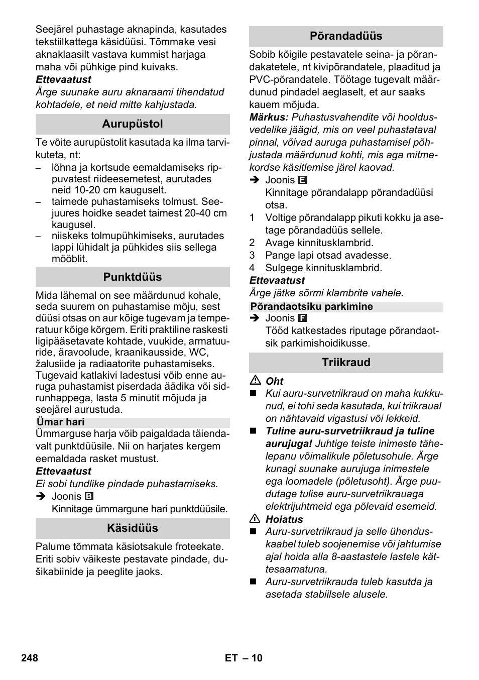 Karcher SC 5-800 C EU User Manual | Page 248 / 326