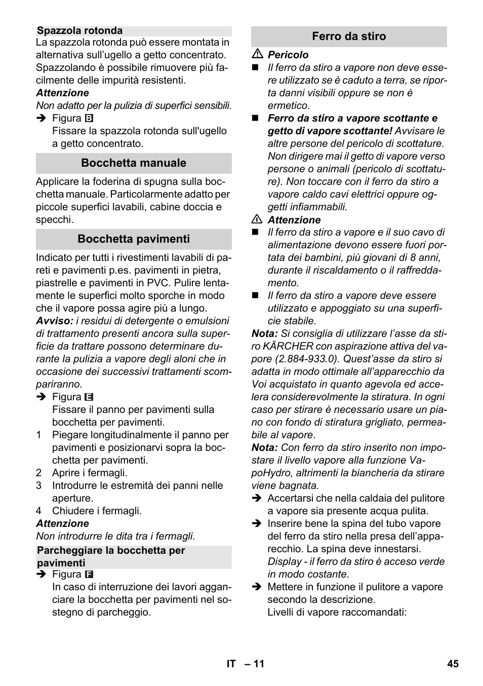 Karcher SC 5-800 C EU User Manual | Page 45 / 326