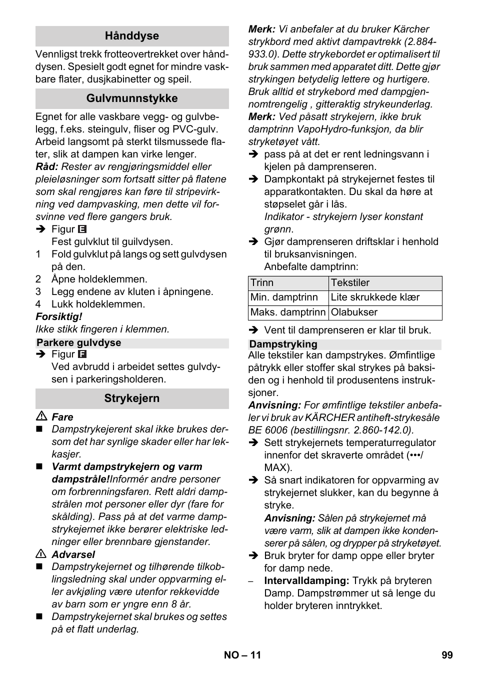 Karcher SC 5-800 C EU User Manual | Page 99 / 326