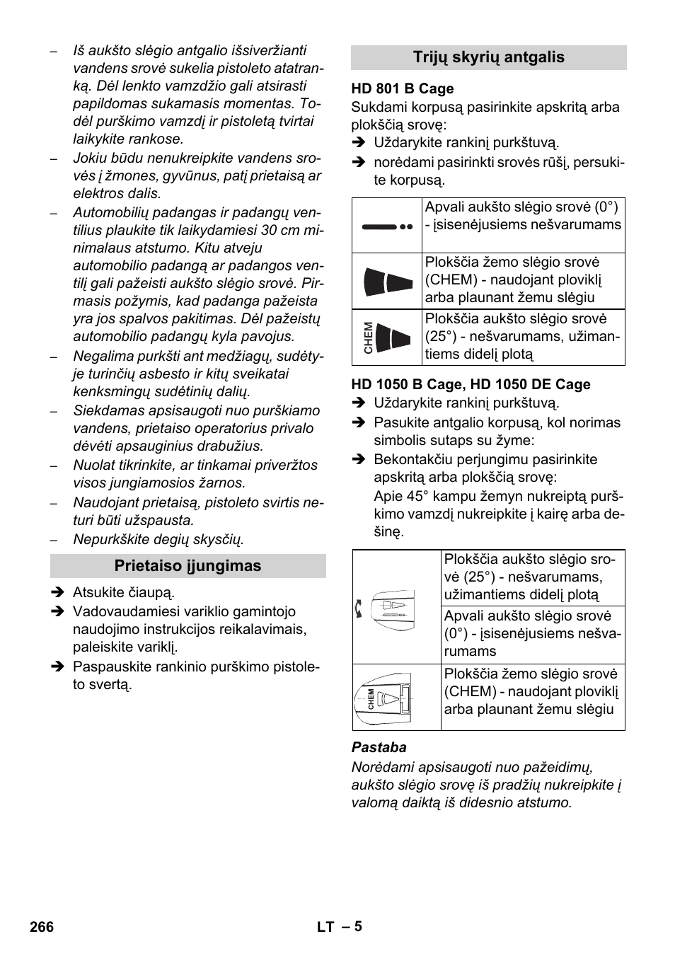 Karcher HD 1050 De Cage User Manual | Page 266 / 286