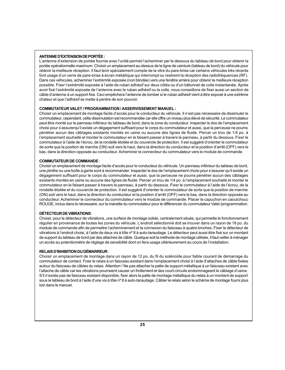 Audiovox APS 750a User Manual | Page 25 / 66