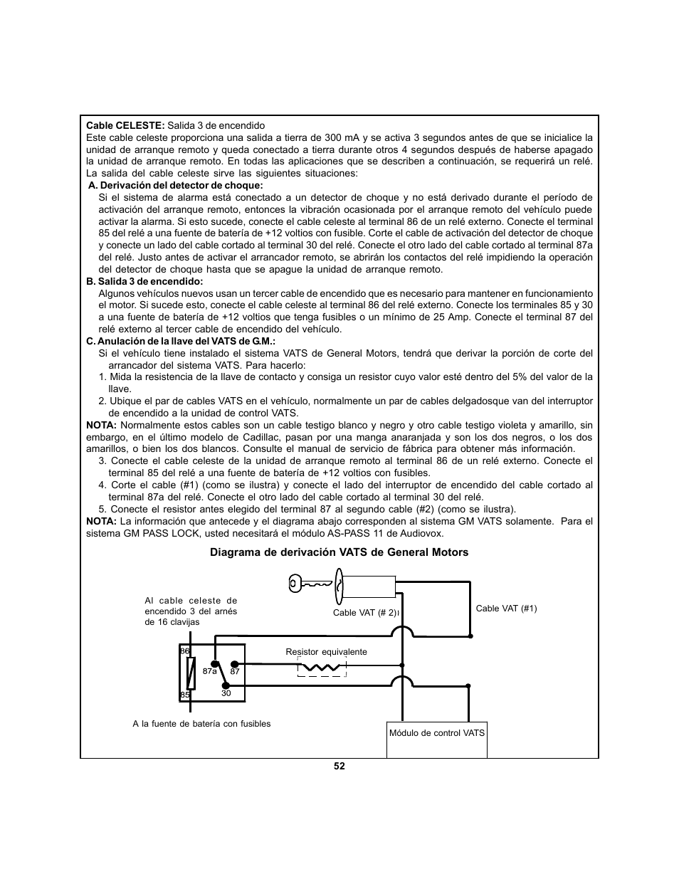 Audiovox APS 750a User Manual | Page 52 / 66