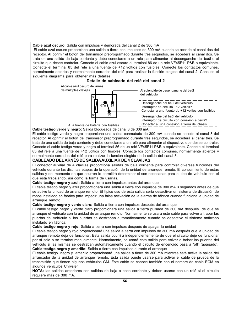 Audiovox APS 750a User Manual | Page 56 / 66