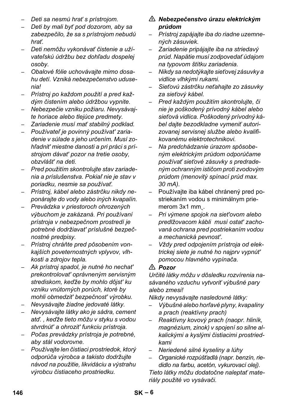 Karcher Aspiratori SE 5-100 EU User Manual | Page 146 / 214