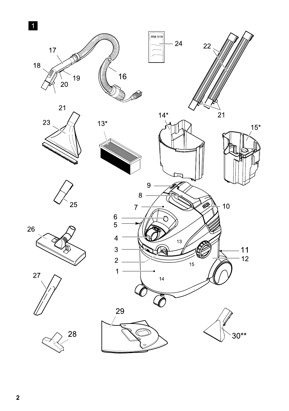 Karcher Aspiratori SE 5-100 EU User Manual | Page 2 / 214