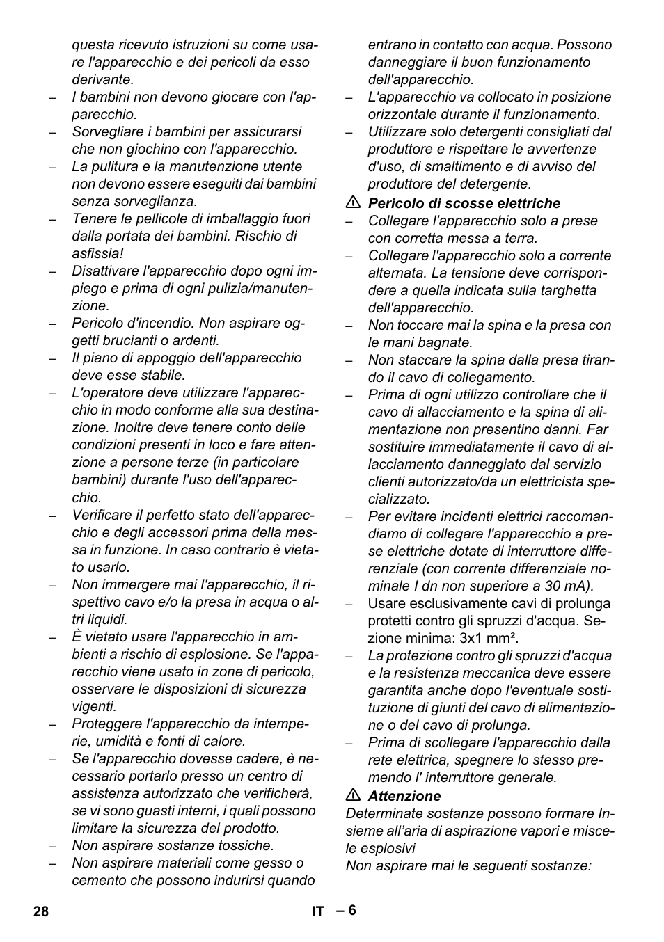 Karcher Aspiratori SE 5-100 EU User Manual | Page 28 / 214