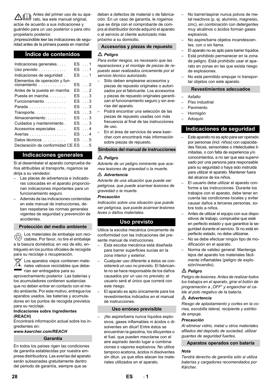 Karcher KM 70-30 C Bp Pack Adv User Manual | Page 28 / 144