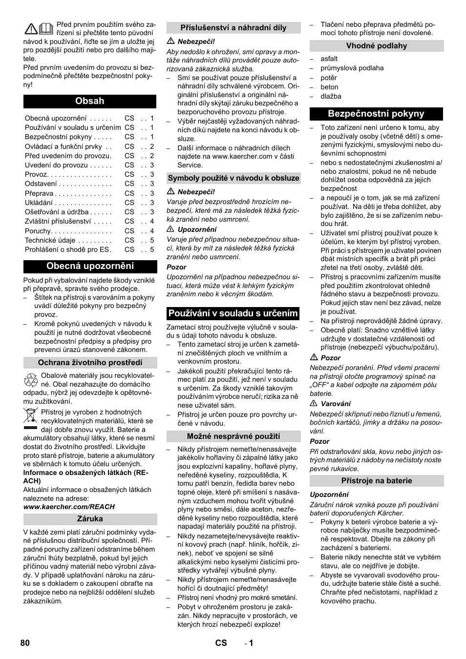 Karcher KM 70-30 C Bp Pack Adv User Manual | Page 80 / 144