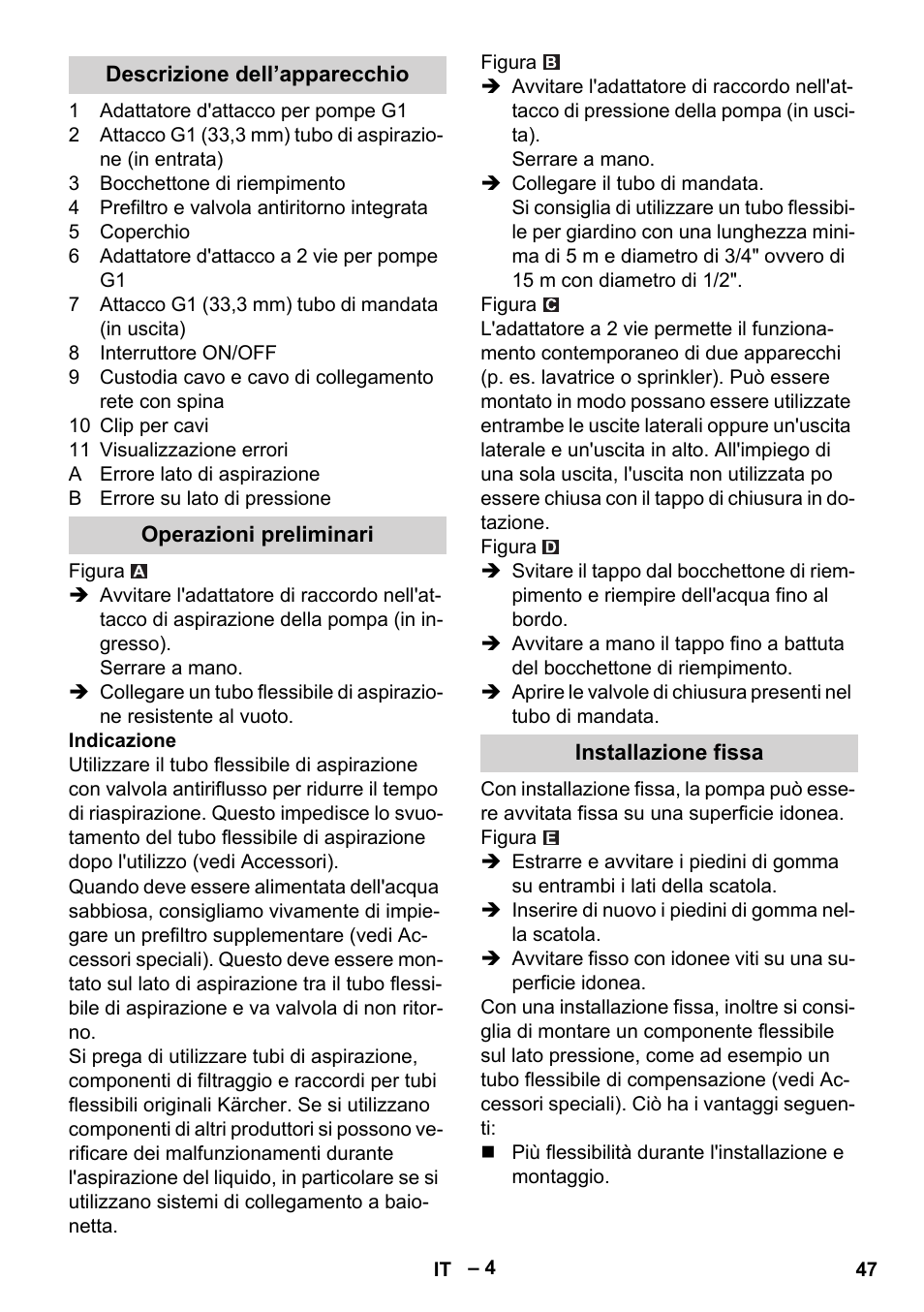 Karcher BP 4 Home & Garden eco!ogic User Manual | Page 47 / 128