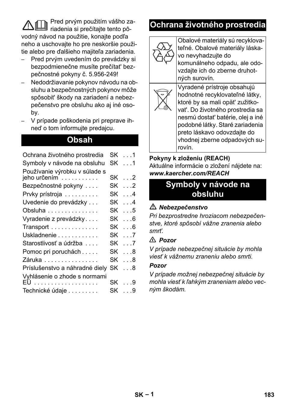 Karcher IV 60-30 M B1 User Manual | Page 183 / 260