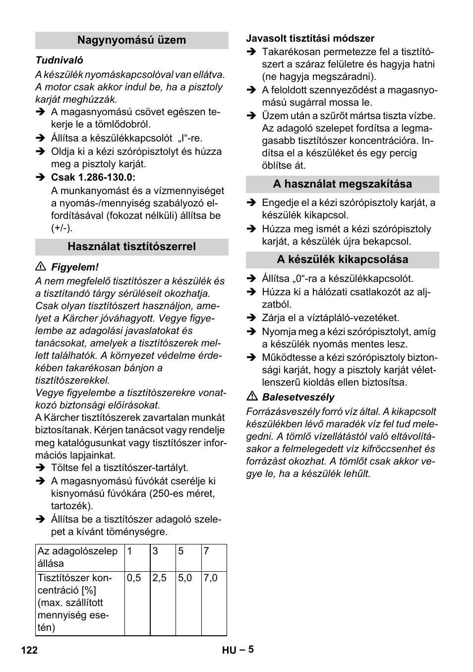 Karcher HD 10-23-4 SX Plus User Manual | Page 122 / 264