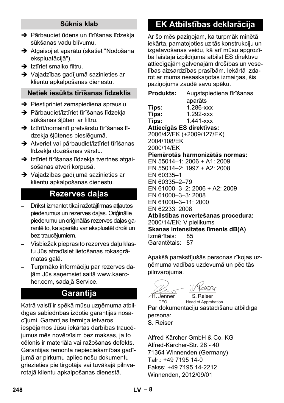 Karcher HD 10-23-4 SX Plus User Manual | Page 248 / 264