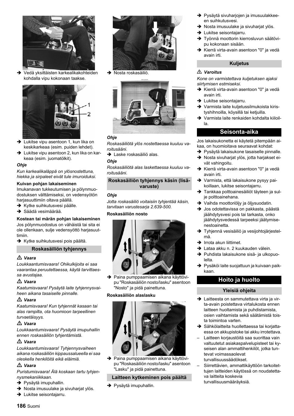 Seisonta-aika hoito ja huolto | Karcher ICC 1 D Adv User Manual | Page 186 / 347