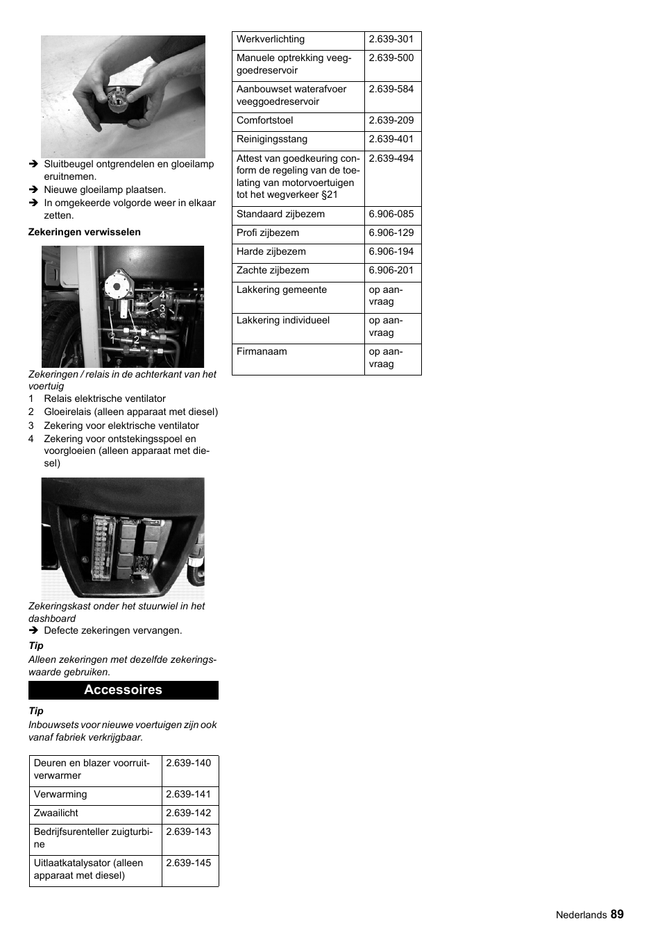 Accessoires | Karcher ICC 1 D Adv User Manual | Page 89 / 347