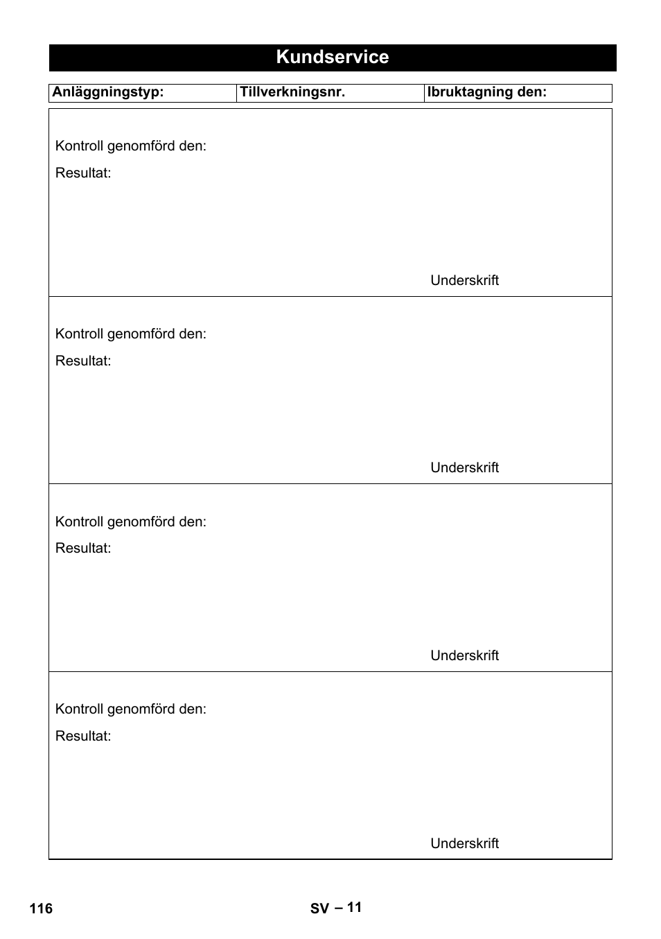 Kundservice | Karcher HD 10-16-4 Cage Ex User Manual | Page 116 / 316