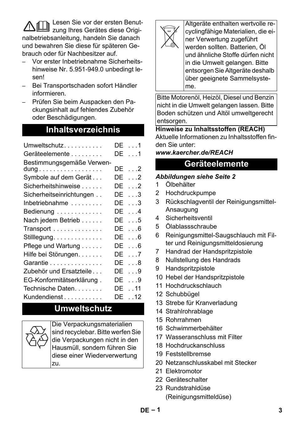 Karcher HD 10-16-4 Cage Ex User Manual | Page 3 / 316