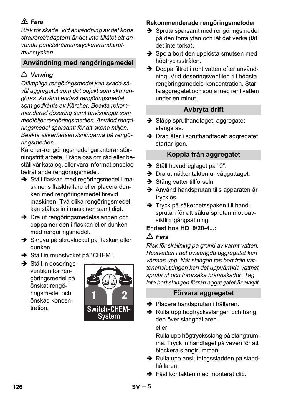 Karcher HD 9-19 M User Manual | Page 126 / 372