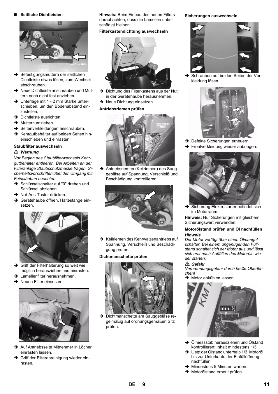 Karcher KM 100-100 R D User Manual | Page 11 / 360